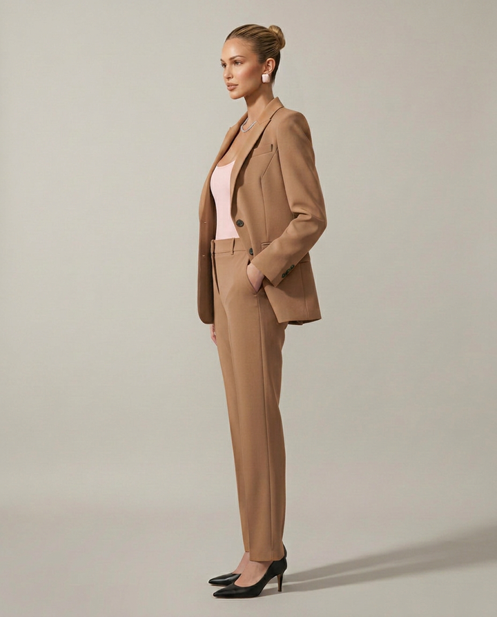 Luella | Blazer Set with Straight-Leg Pants