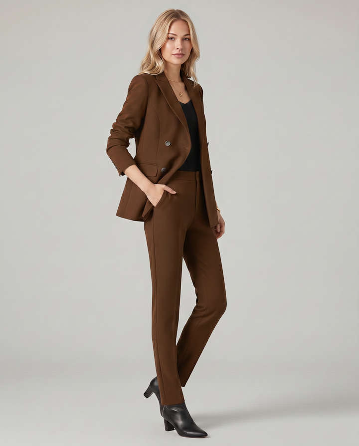 Geneva | Blazer Set with Straight-Leg Pants