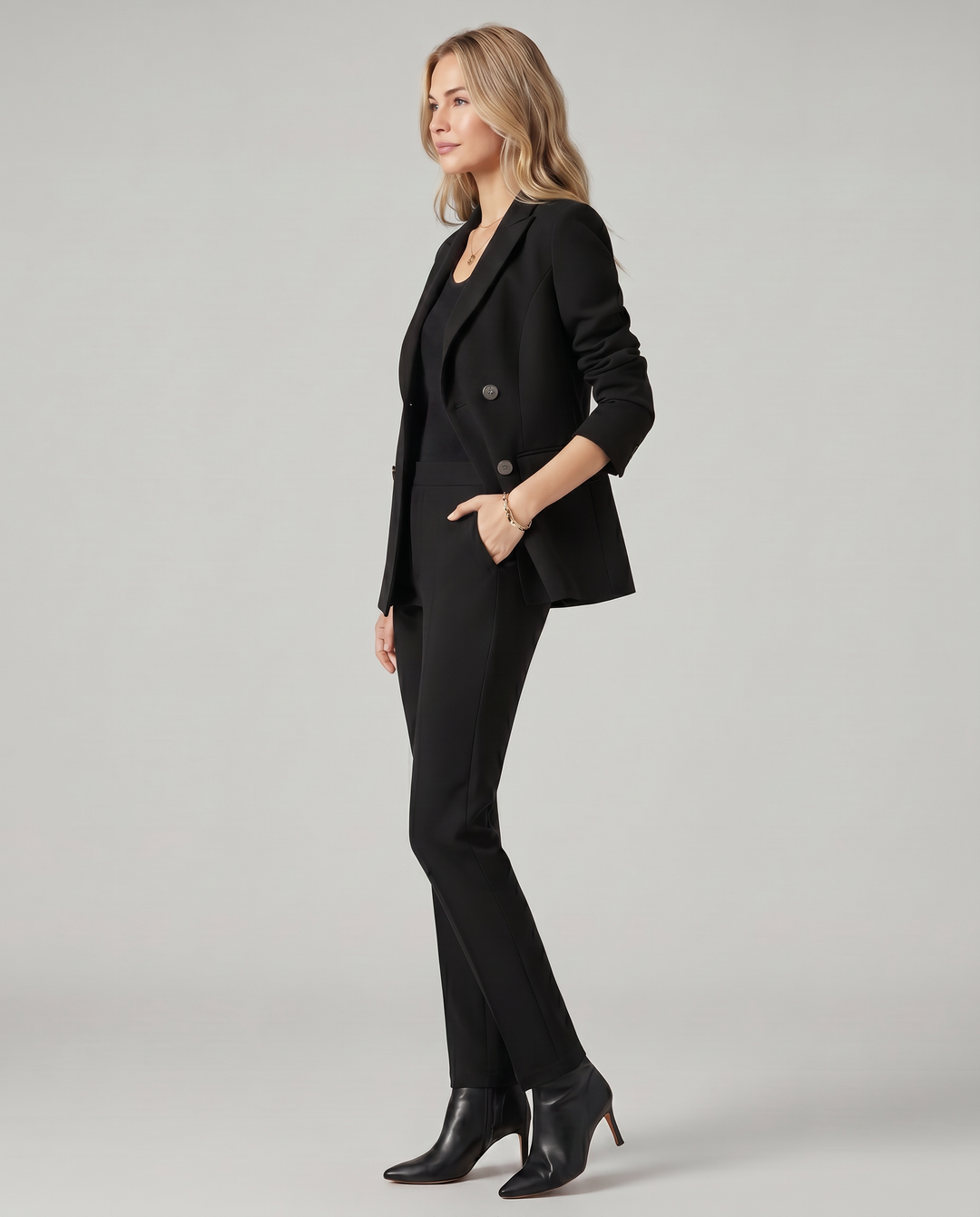 Geneva | Blazer Set with Straight-Leg Pants