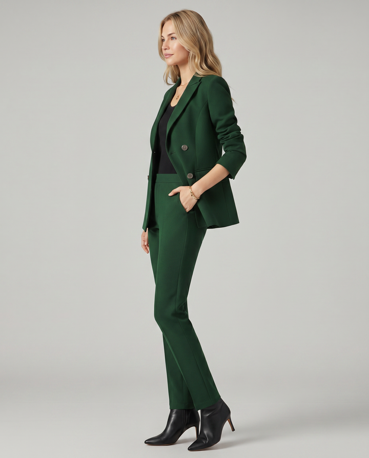 Geneva | Blazer Set with Straight-Leg Pants