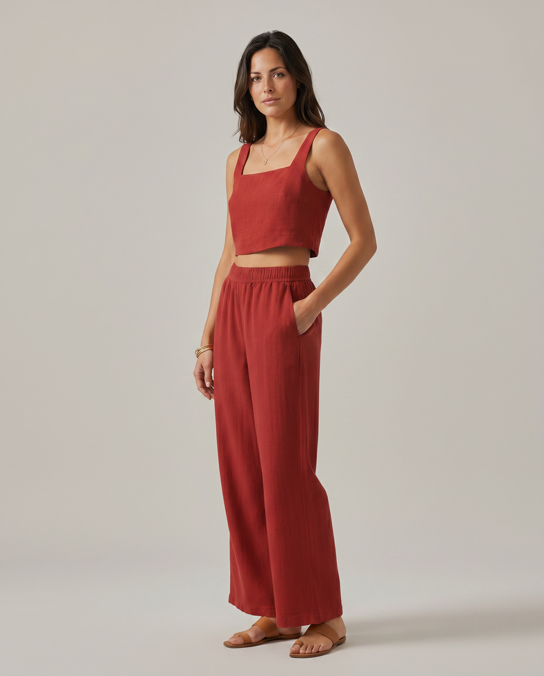 Marilyn | Two-Piece Set with Wide-Leg Pants