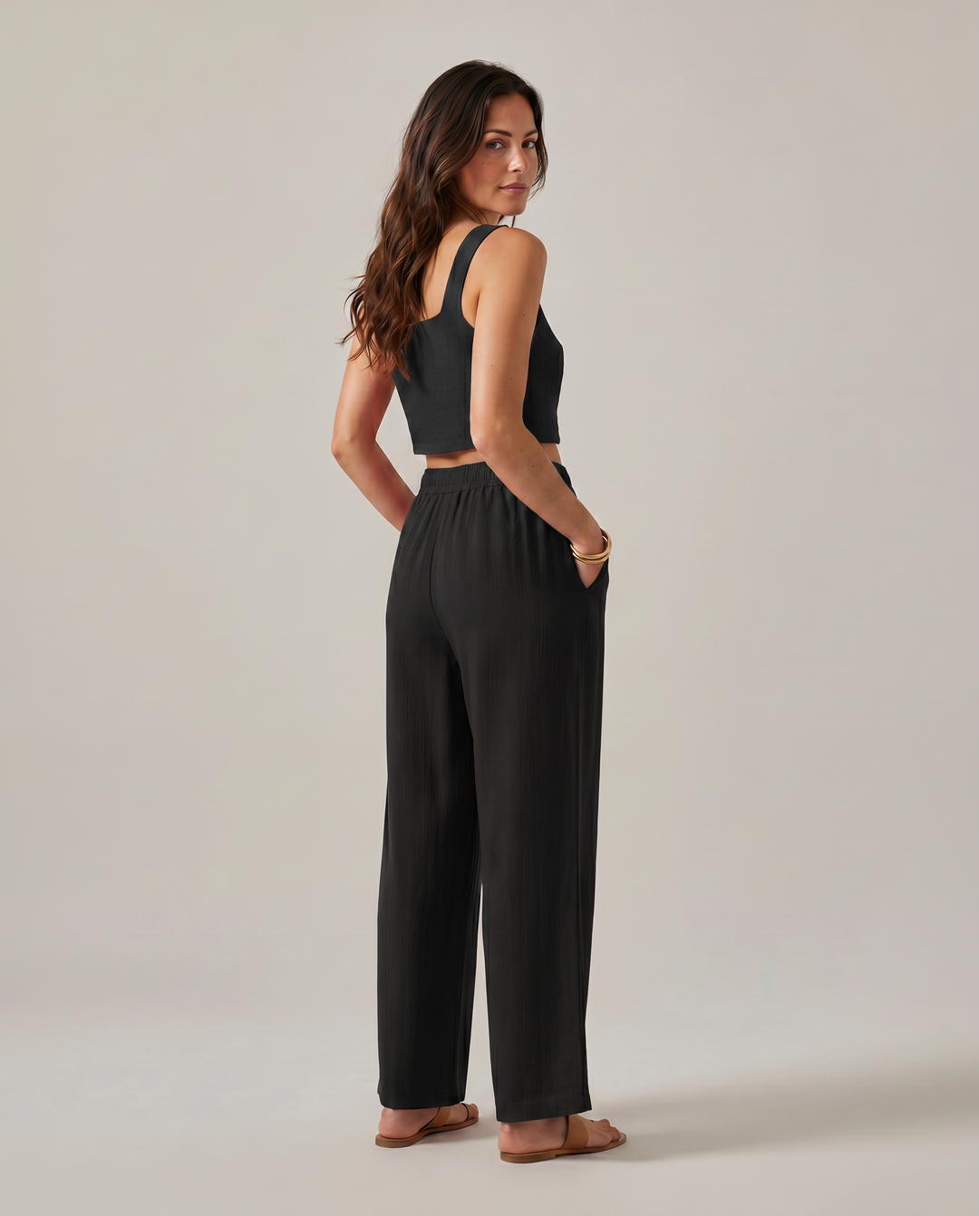 Marilyn | Two-Piece Set with Wide-Leg Pants