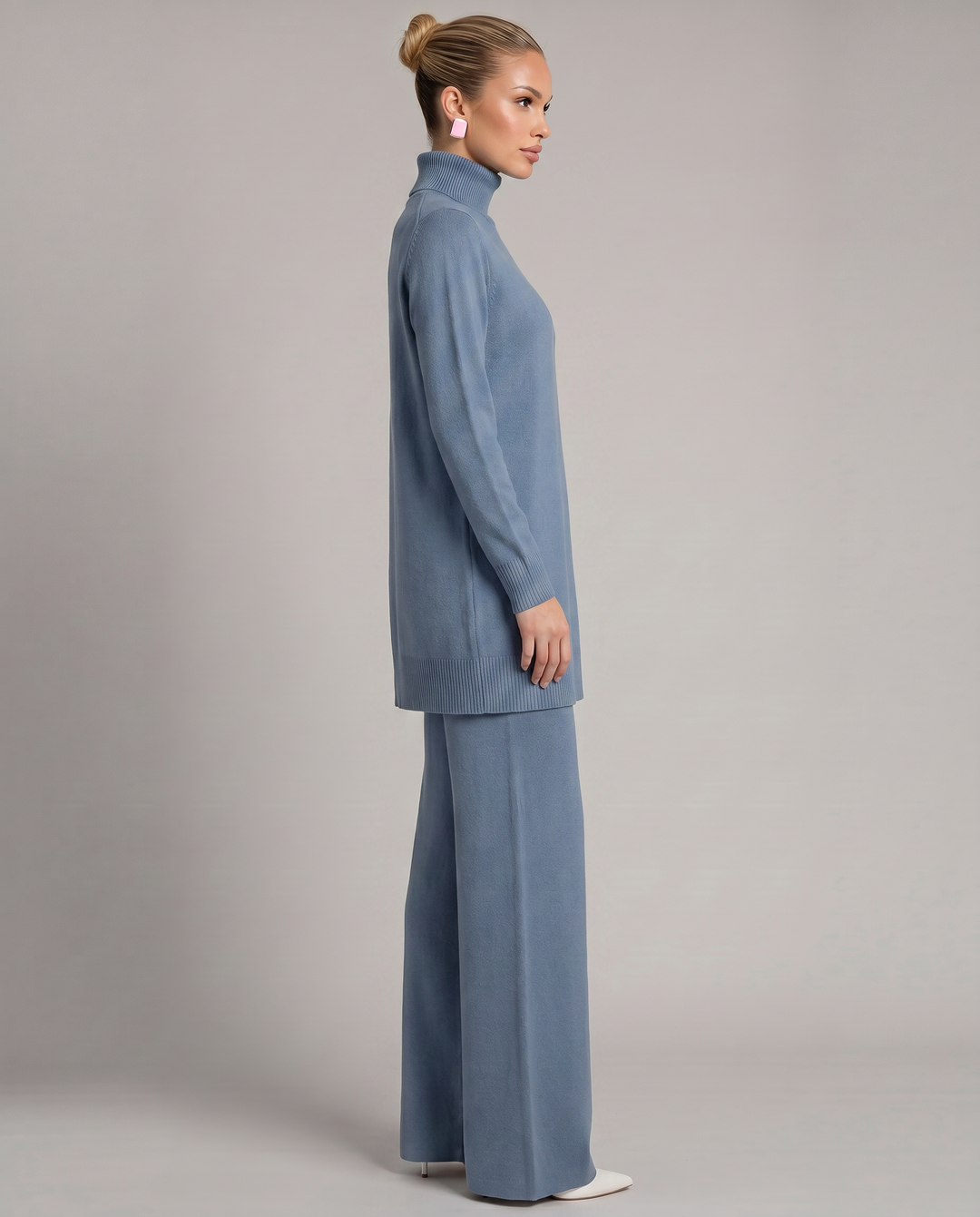 Harper | Knit Set with Wide-Leg Pants