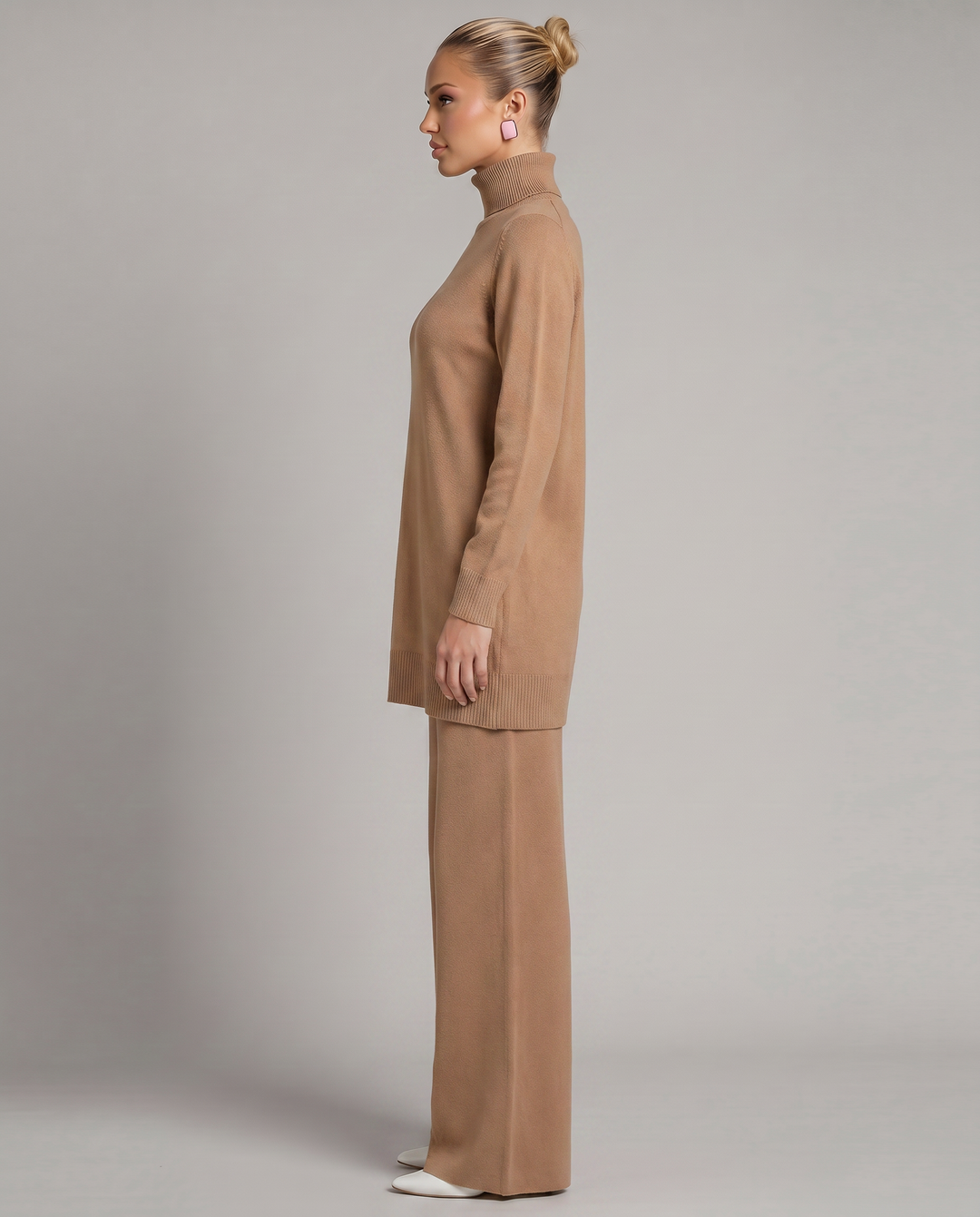 Harper | Knit Set with Wide-Leg Pants