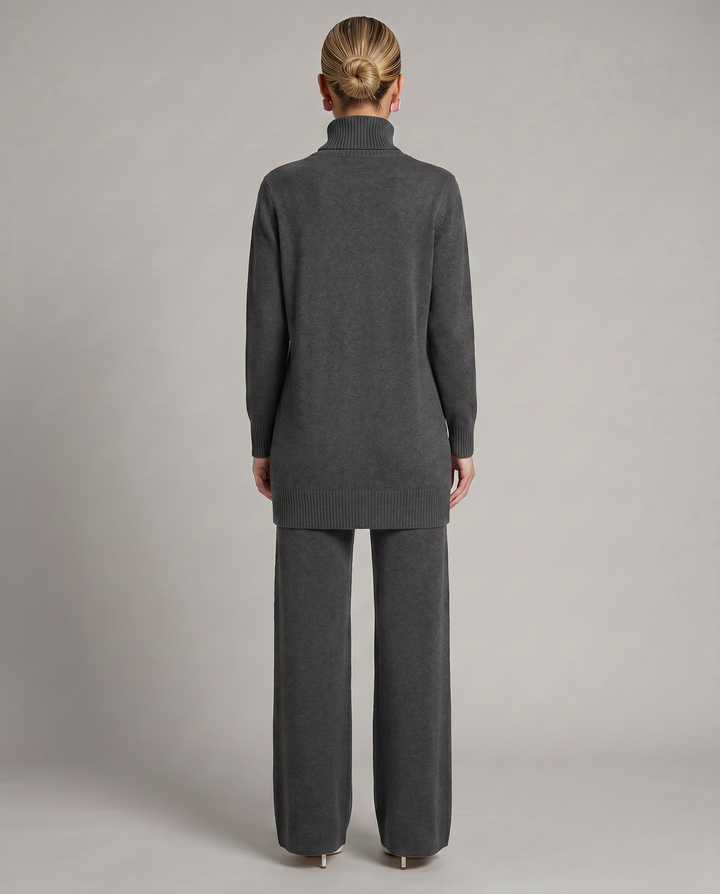 Harper | Knit Set with Wide-Leg Pants