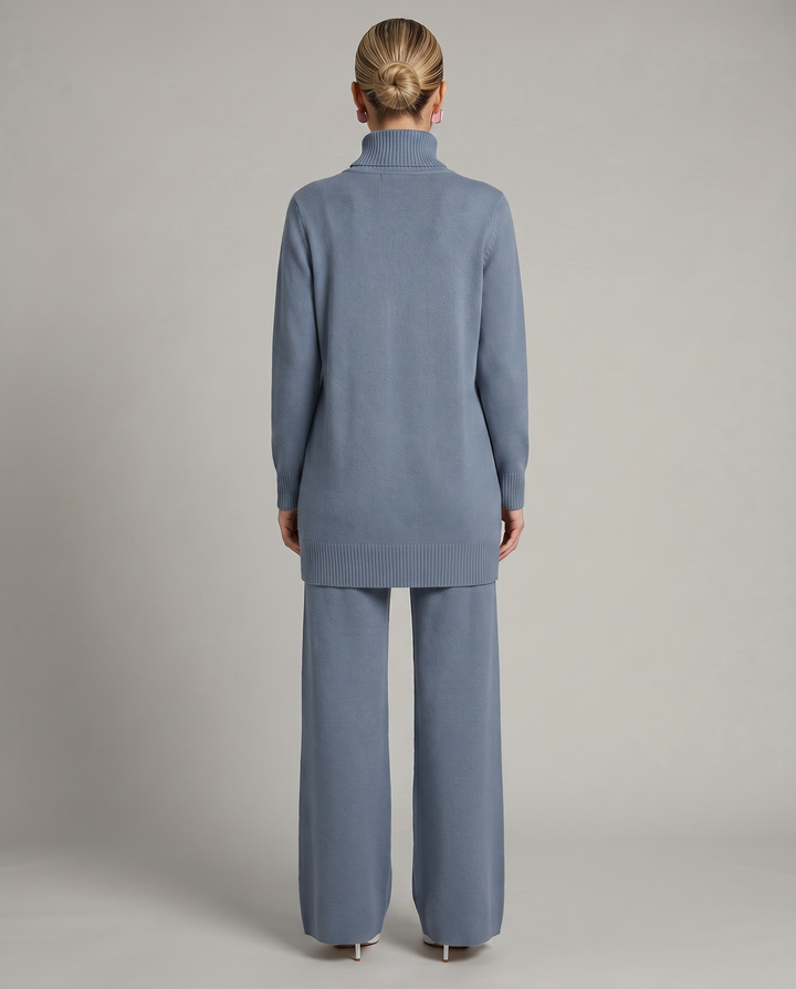 Harper | Knit Set with Wide-Leg Pants