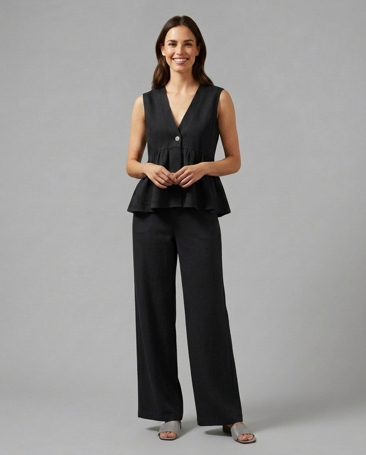 Elaine | Two-Piece Set with Wide Pants