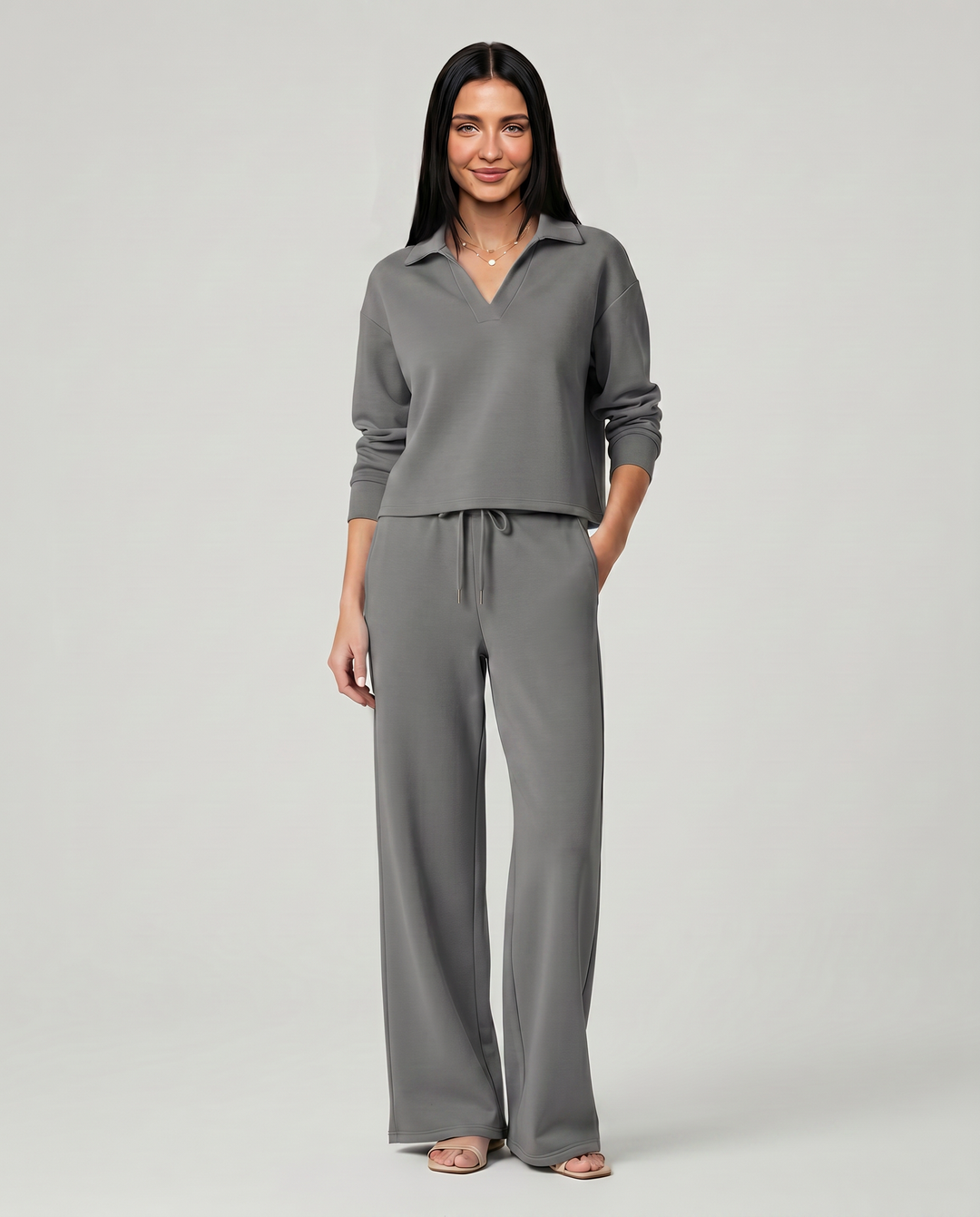 Ariana | Two-Piece Set with Wide-Leg Pants