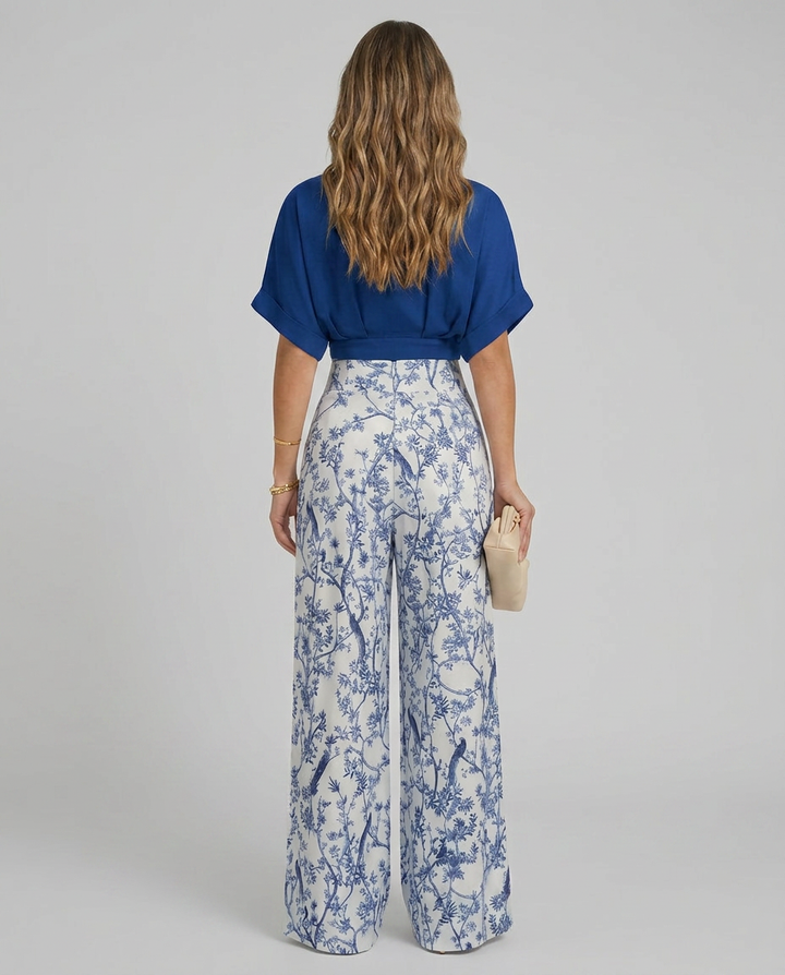 Irene | Two-Piece Set with Wide-Leg Pants