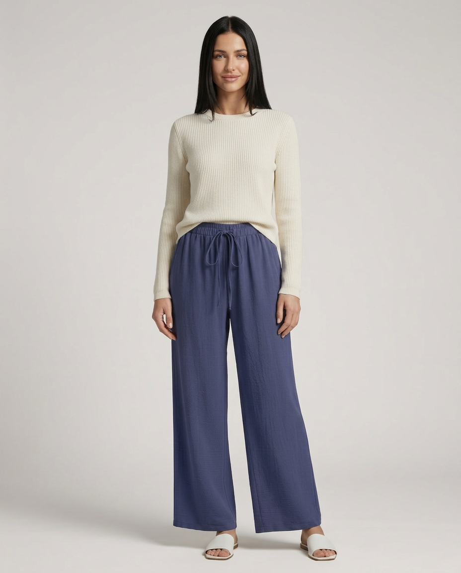Candice | Wide-Leg Pants with Drawstring Waist