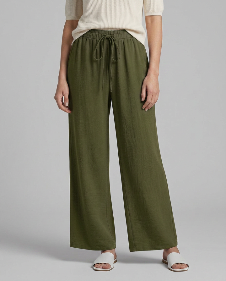 Candice | Wide-Leg Pants with Drawstring Waist