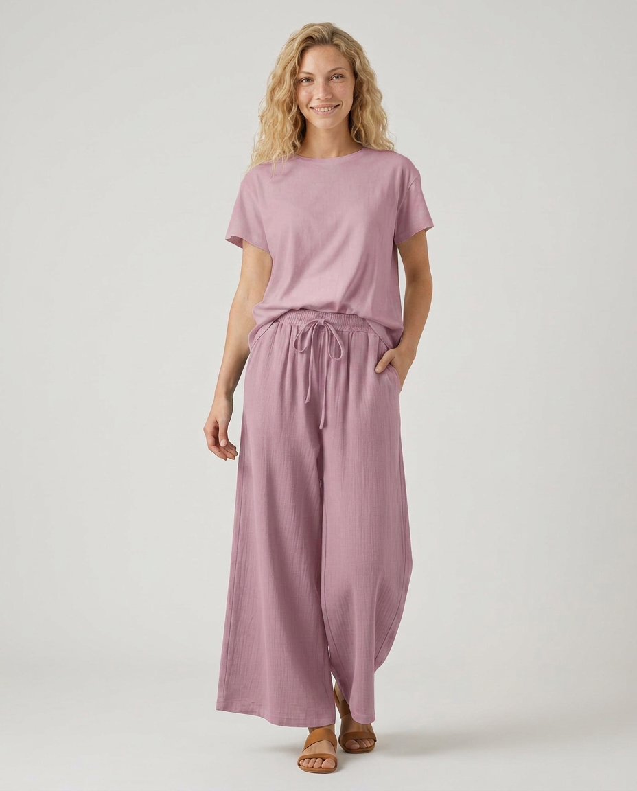 Gloria | Wide-Leg Pants with Drawstring
