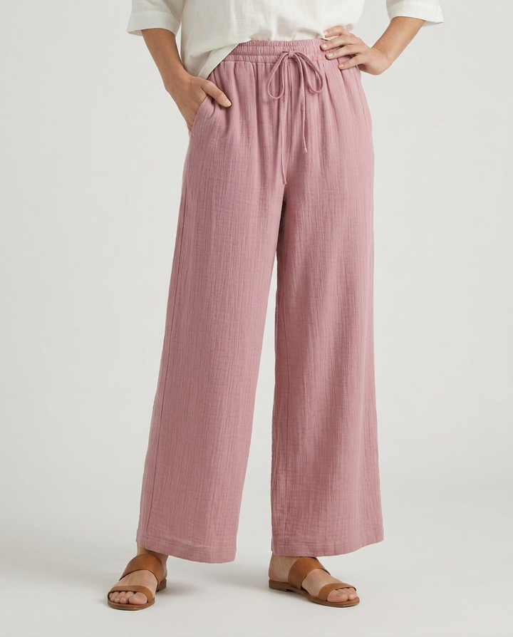 Gloria | Wide-Leg Pants with Drawstring