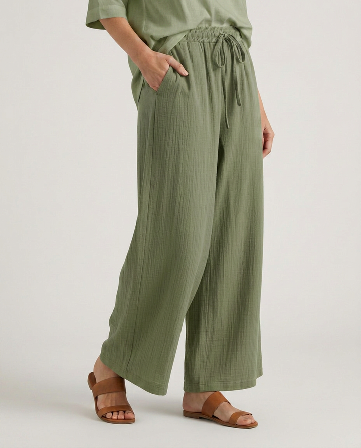 Gloria | Wide-Leg Pants with Drawstring