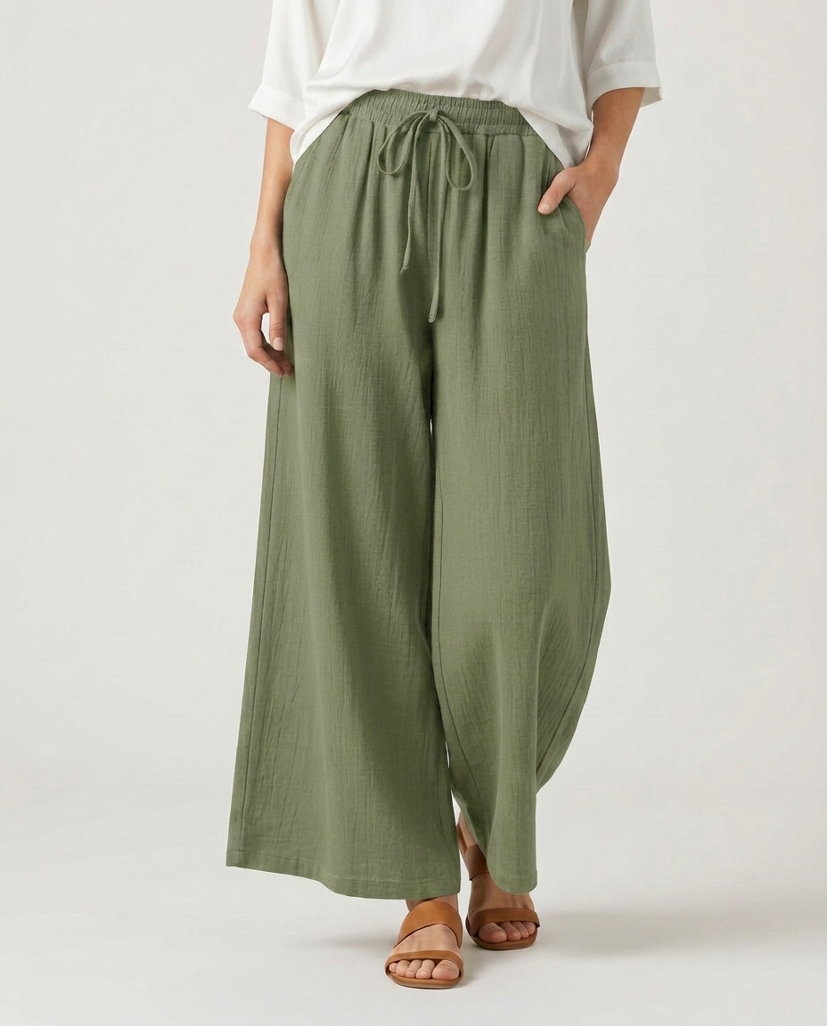 Gloria | Wide-Leg Pants with Drawstring