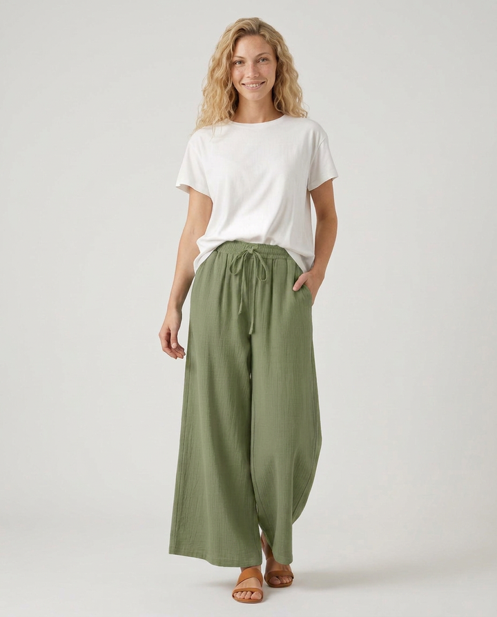 Gloria | Wide-Leg Pants with Drawstring
