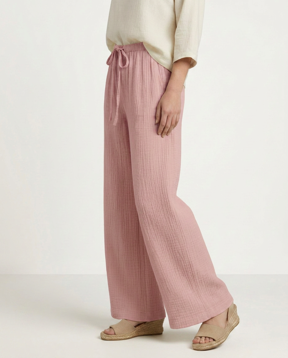 Tiffany | Wide-Leg Pants with Elastic Waist