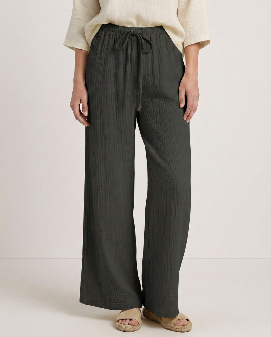 Tiffany | Wide-Leg Pants with Elastic Waist