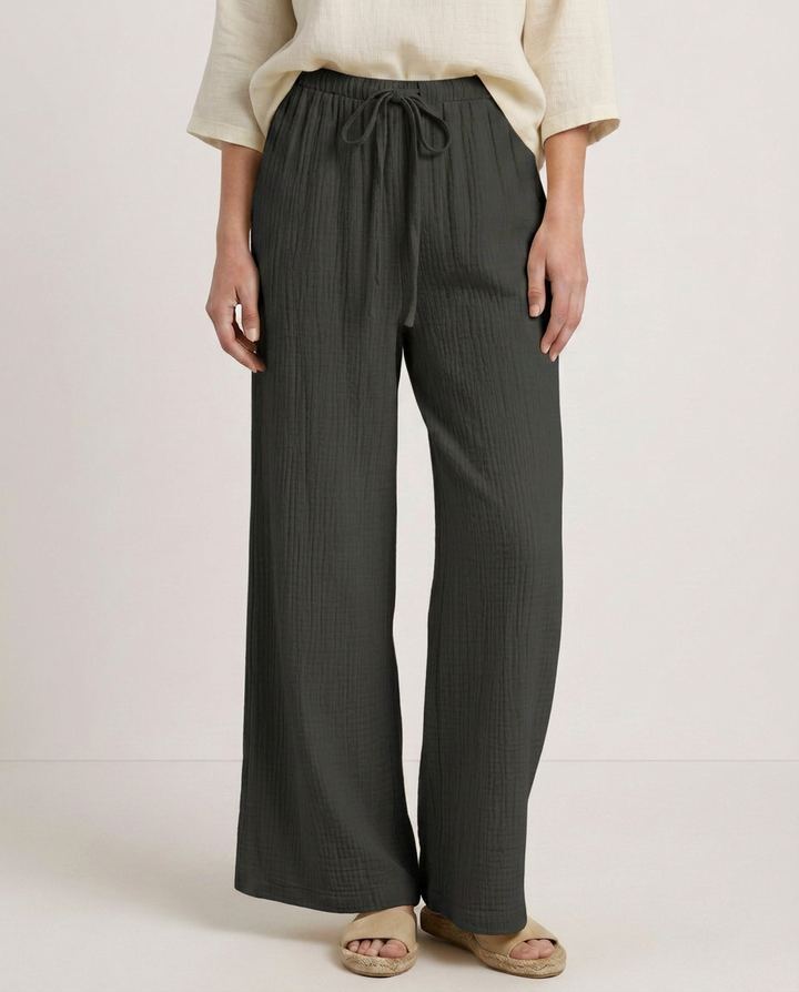 Tiffany | Wide-Leg Pants with Elastic Waist