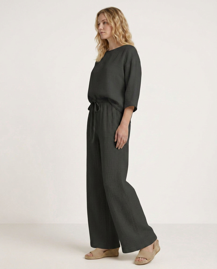 Tiffany | Wide-Leg Pants with Elastic Waist