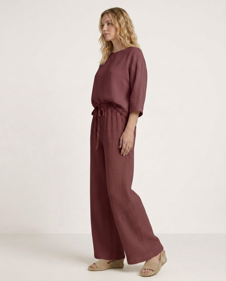 Tiffany | Wide-Leg Pants with Elastic Waist