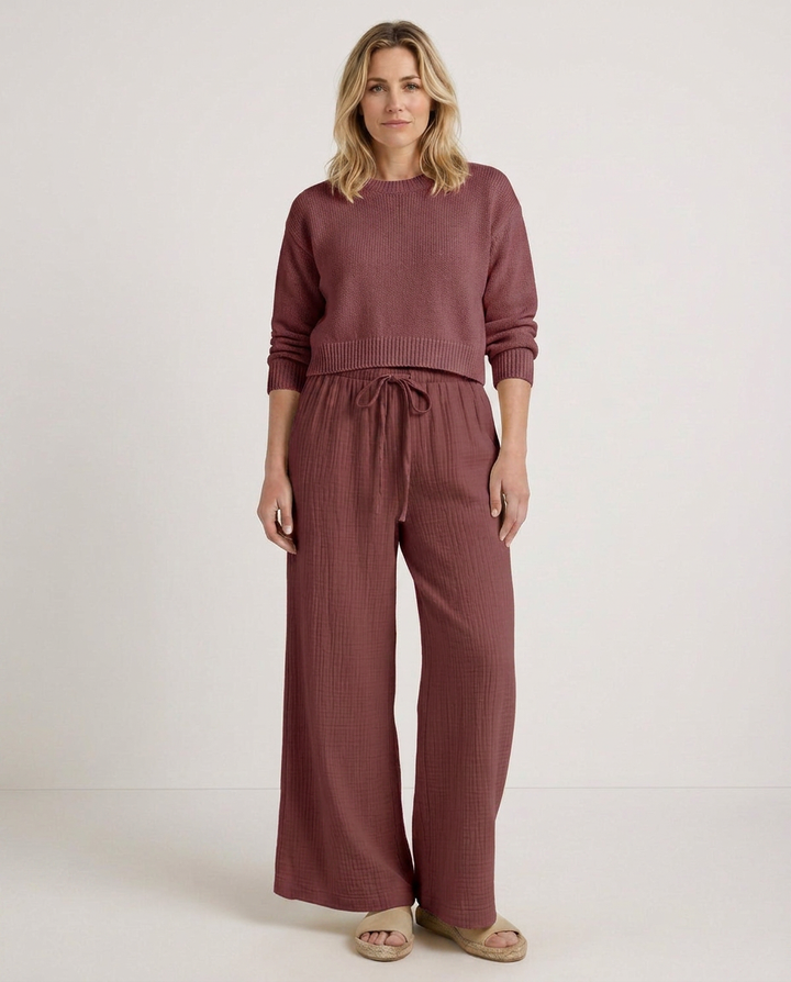 Tiffany | Wide-Leg Pants with Elastic Waist