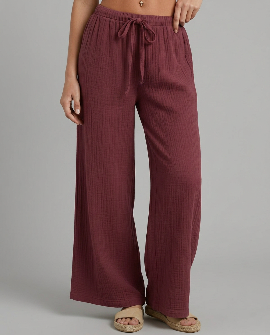 Tiffany | Wide-Leg Pants with Elastic Waist