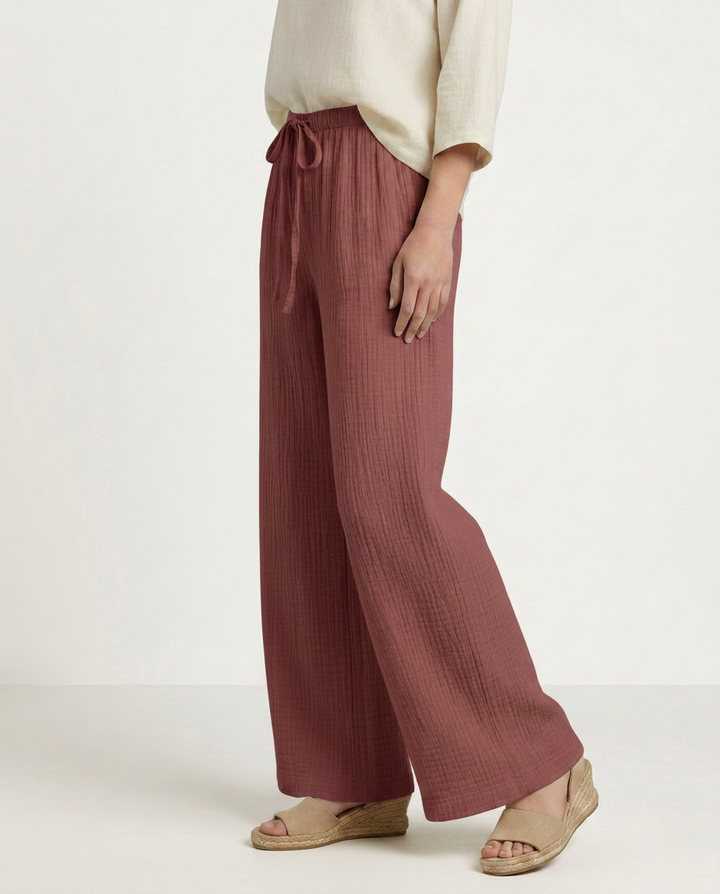 Tiffany | Wide-Leg Pants with Elastic Waist