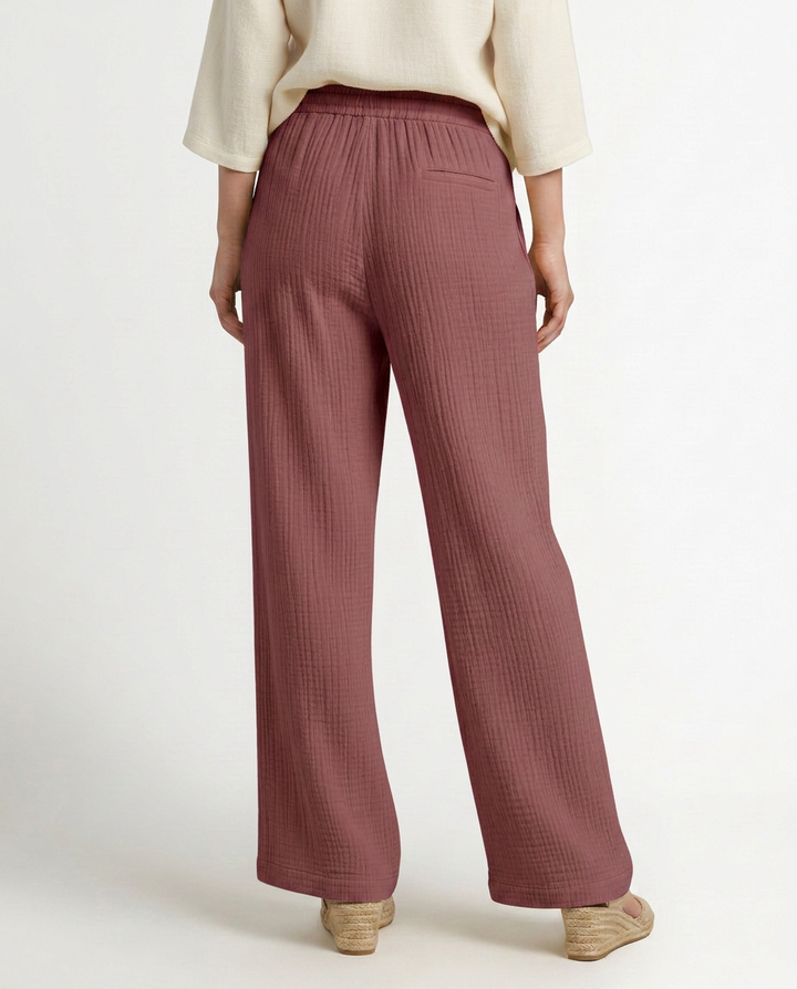 Tiffany | Wide-Leg Pants with Elastic Waist
