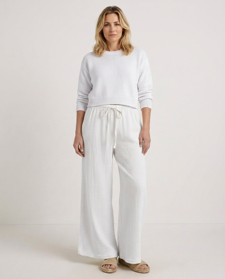 Tiffany | Wide-Leg Pants with Elastic Waist