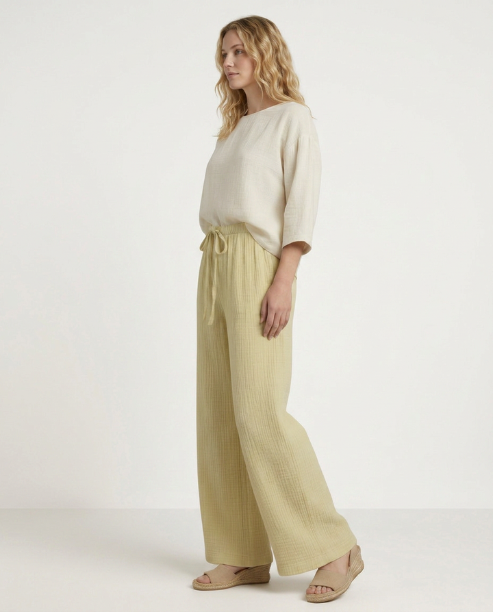 Tiffany | Wide-Leg Pants with Elastic Waist