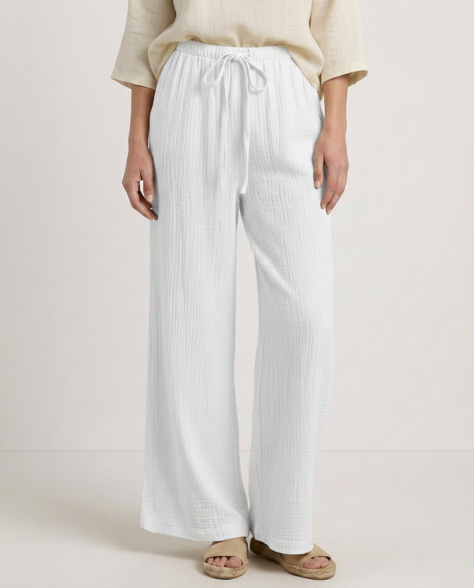 Tiffany | Wide-Leg Pants with Elastic Waist