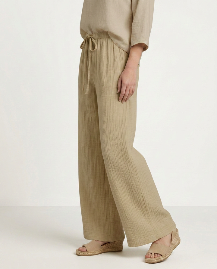 Tiffany | Wide-Leg Pants with Elastic Waist