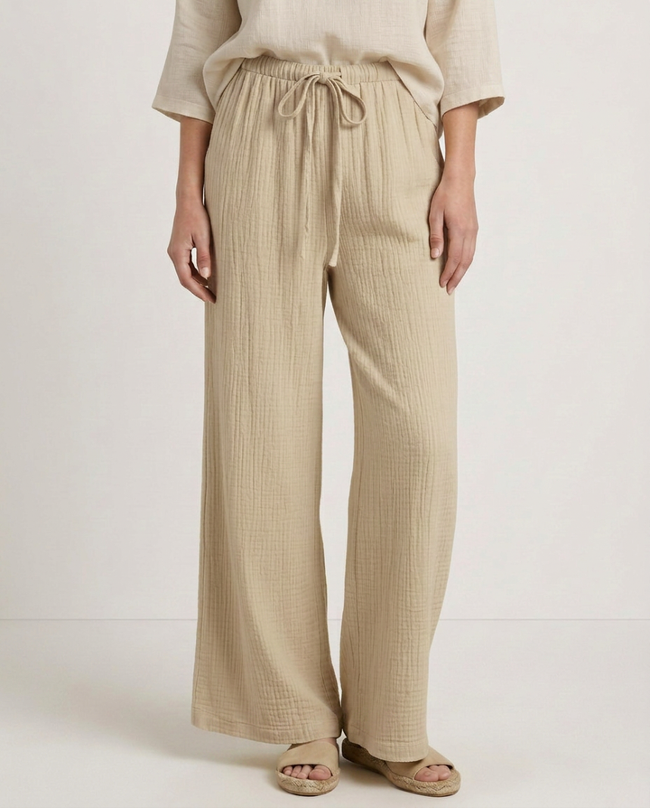 Tiffany | Wide-Leg Pants with Elastic Waist