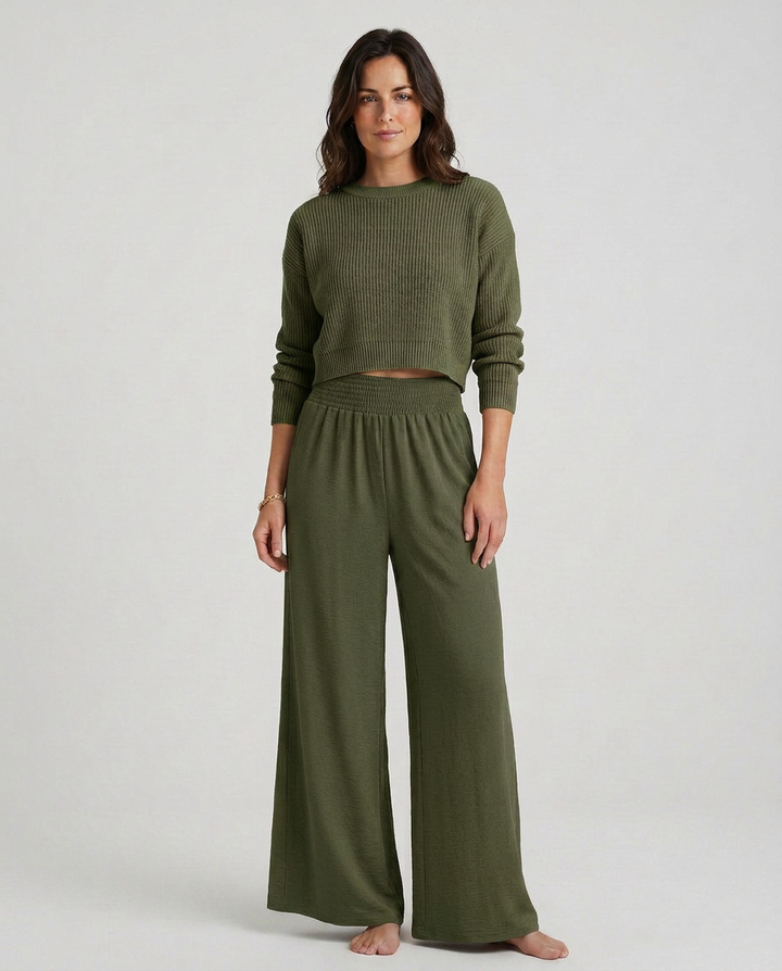 Kristin | Wide-Leg Pants with Elastic Waist