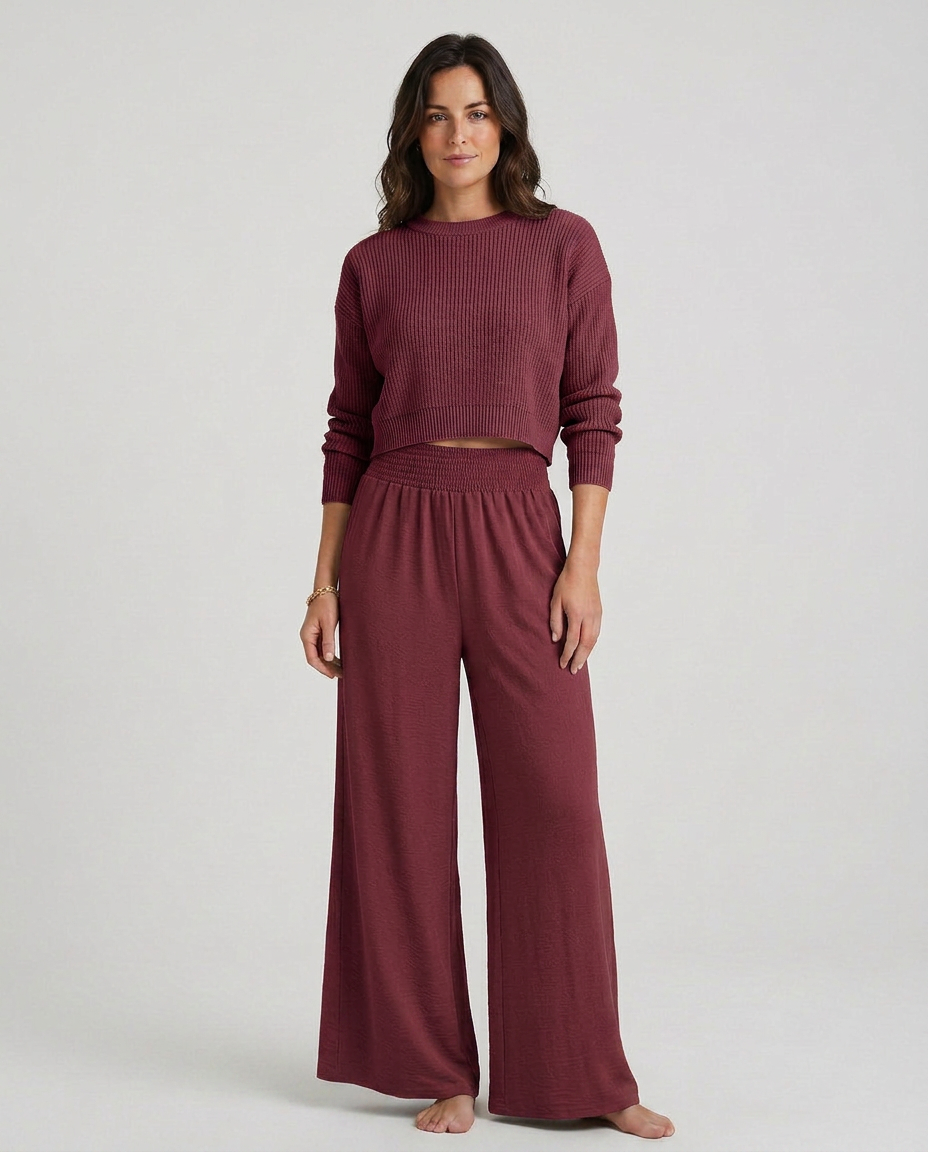 Kristin | Wide-Leg Pants with Elastic Waist