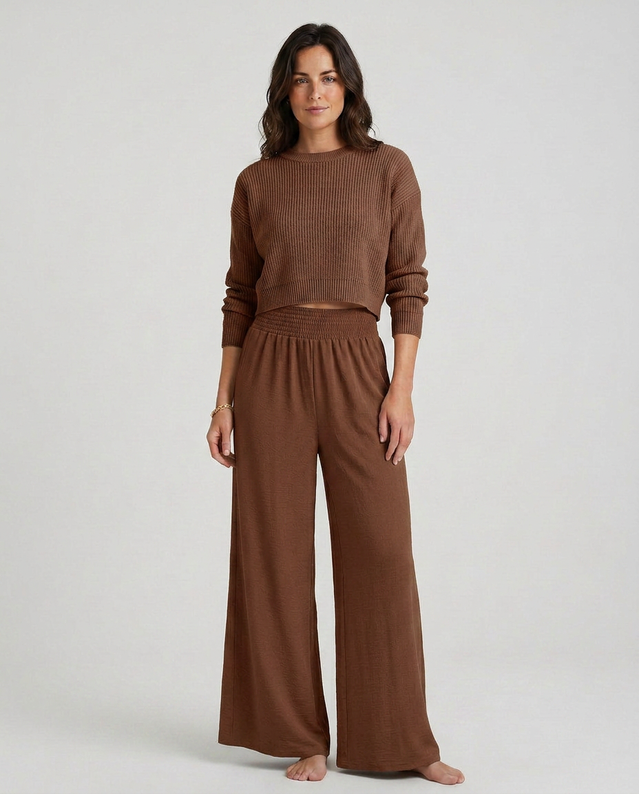 Kristin | Wide-Leg Pants with Elastic Waist
