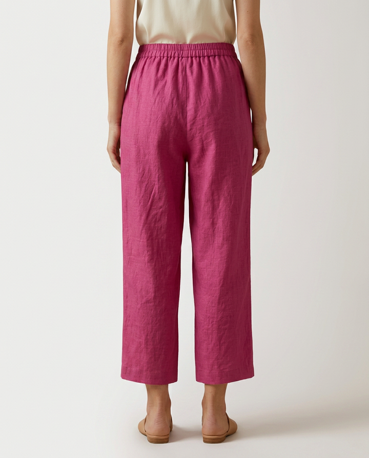 Janet | Wide Leg Pants with Elastic Waistband