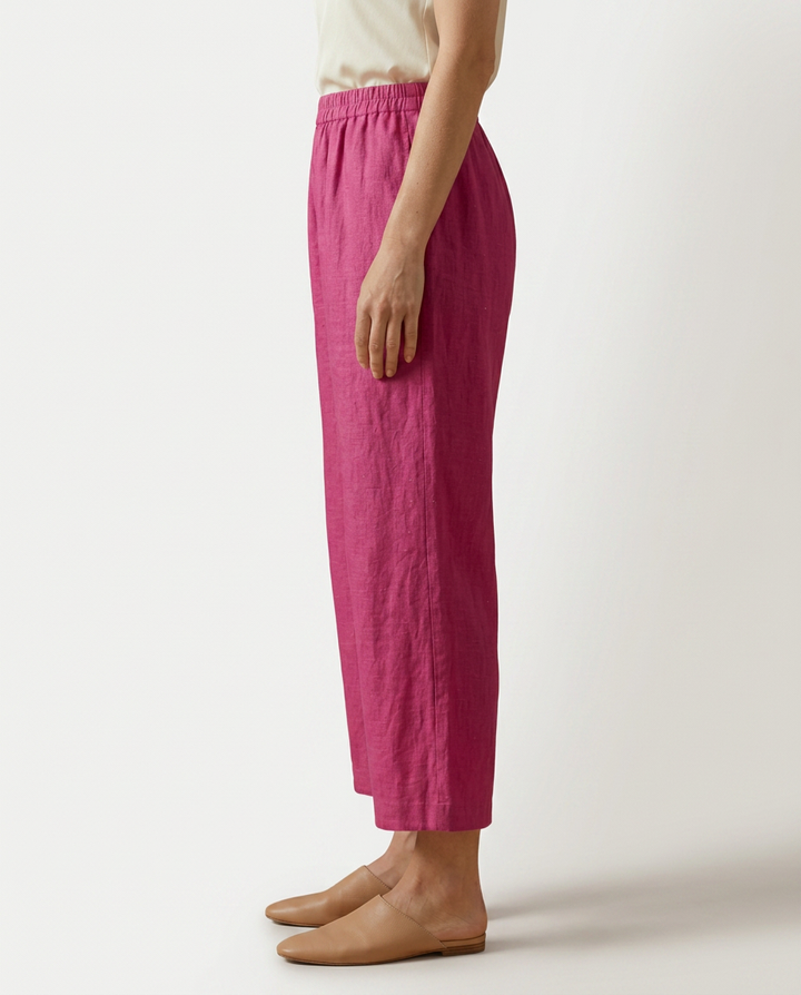 Janet | Wide Leg Pants with Elastic Waistband
