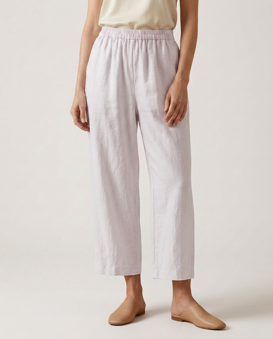 Janet | Wide Leg Pants with Elastic Waistband