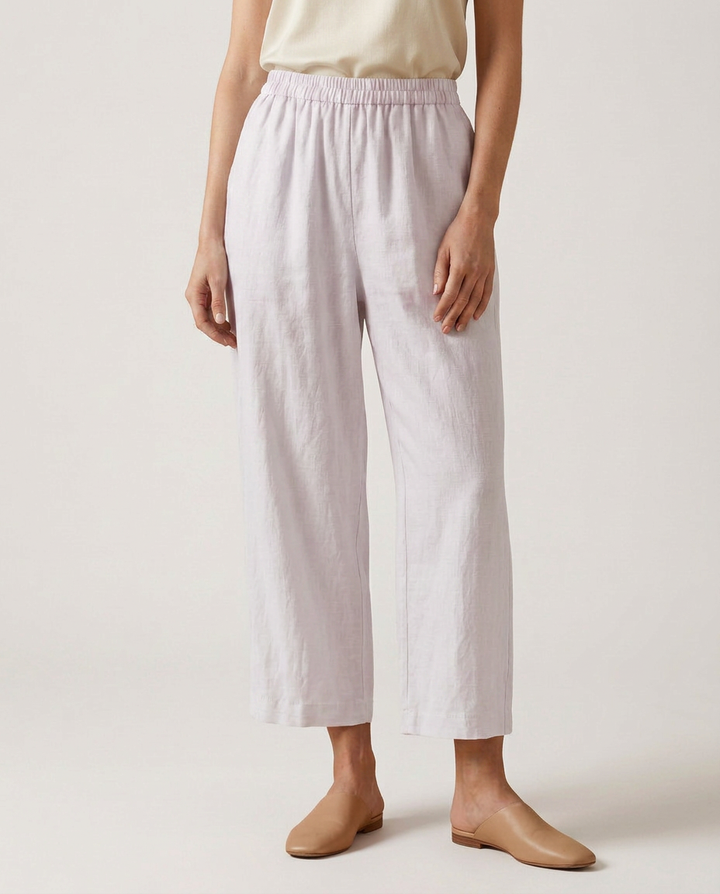 Janet | Wide Leg Pants with Elastic Waistband