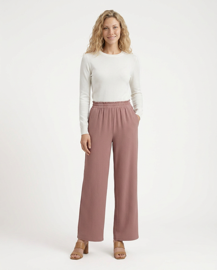 Tami | Wide Leg Pants with Elastic Waistband