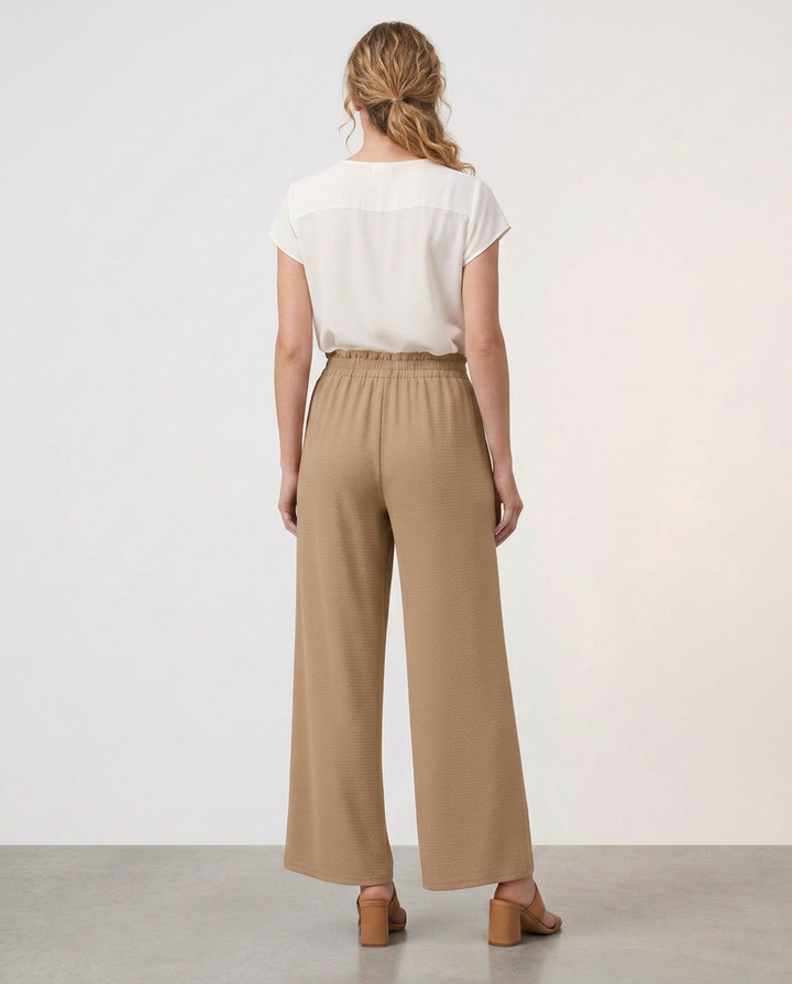 Tami | Wide Leg Pants with Elastic Waistband