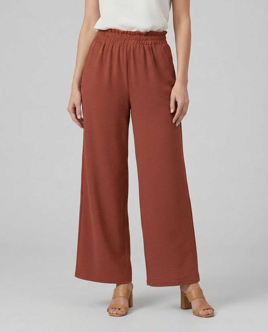 Tami | Wide Leg Pants with Elastic Waistband