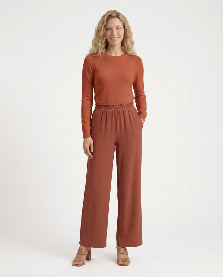 Tami | Wide Leg Pants with Elastic Waistband