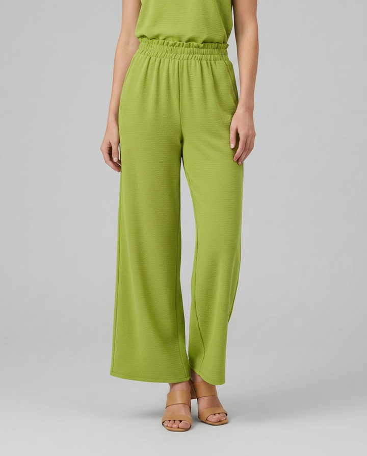 Tami | Wide Leg Pants with Elastic Waistband