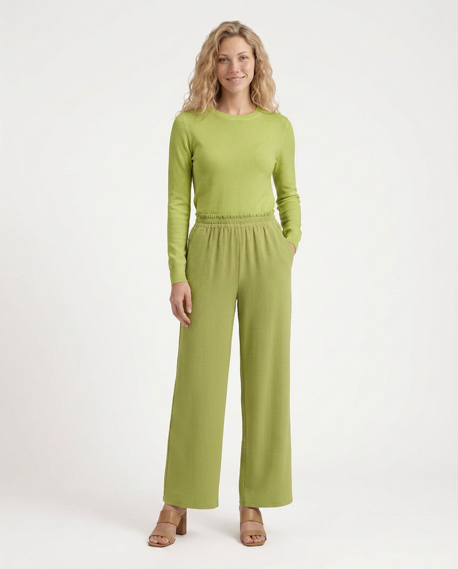 Tami | Wide Leg Pants with Elastic Waistband