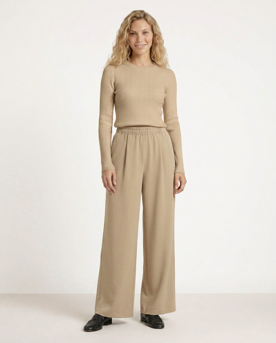 Haley | High Waist Wide Leg Pants