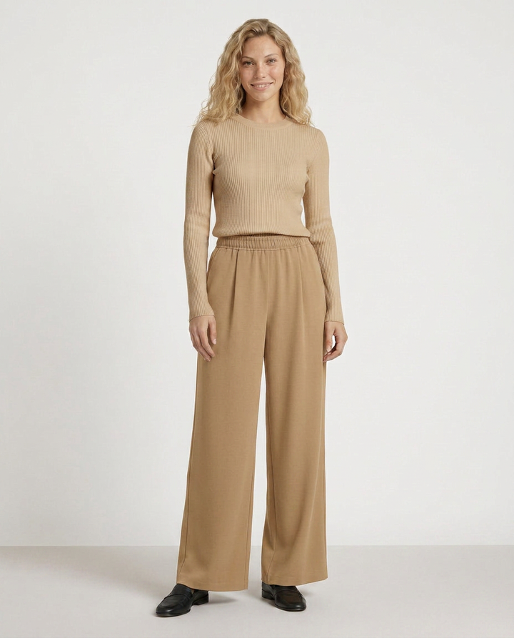 Haley | High Waist Wide Leg Pants