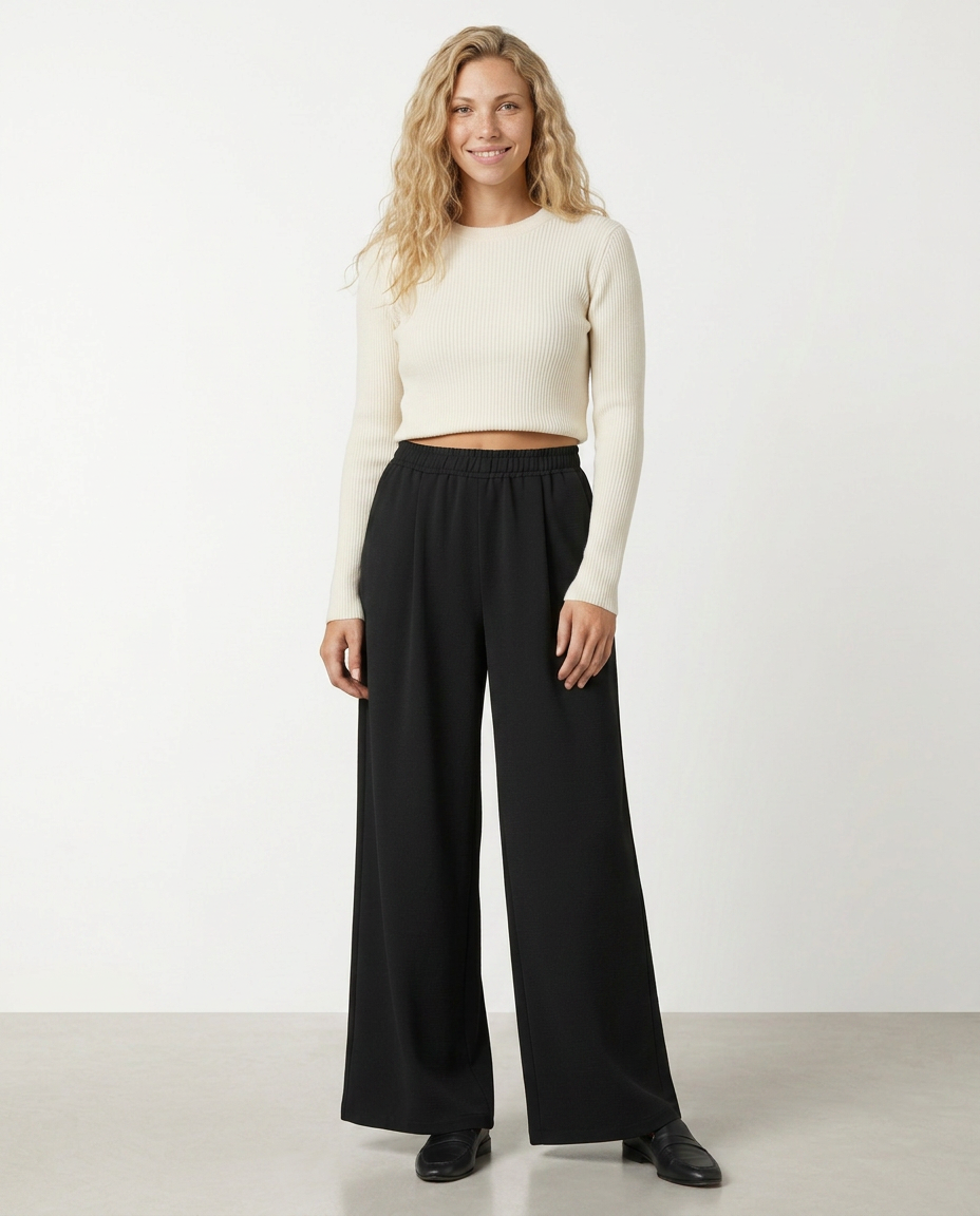 Haley | High Waist Wide Leg Pants